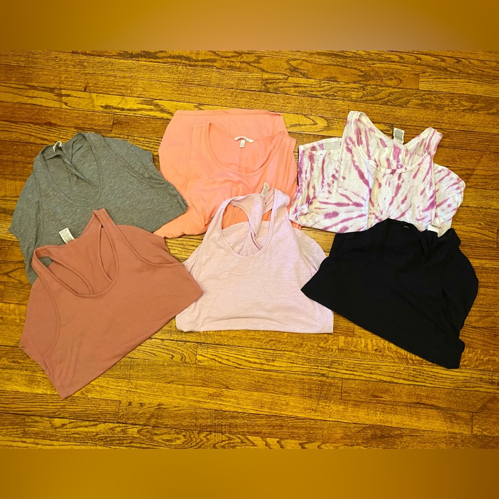 PINK Victoria's Secret Tank Tops - Gray, Pink, Black